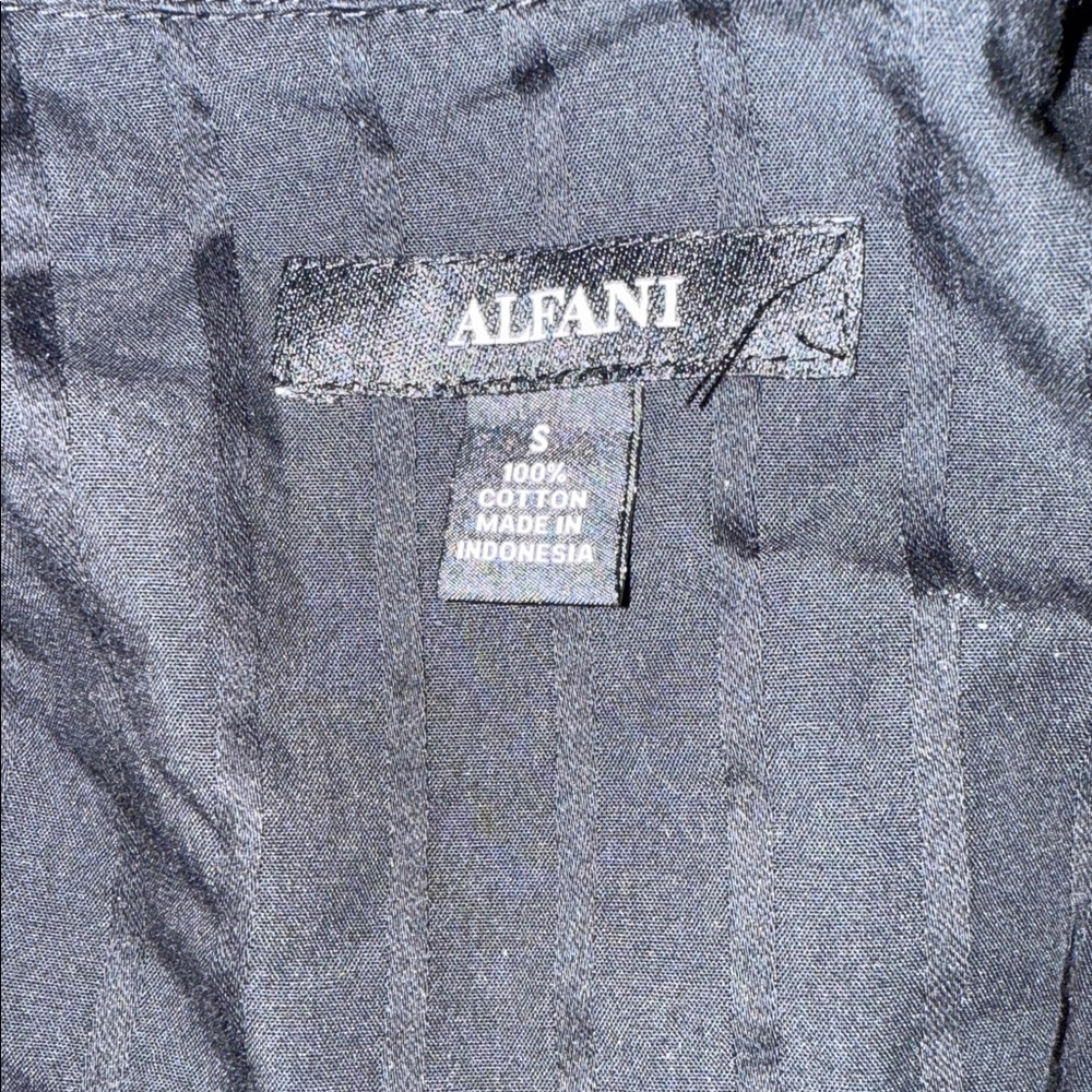 Alfani Black and Red Gradient Striped Shirt - Picture 3 of 3